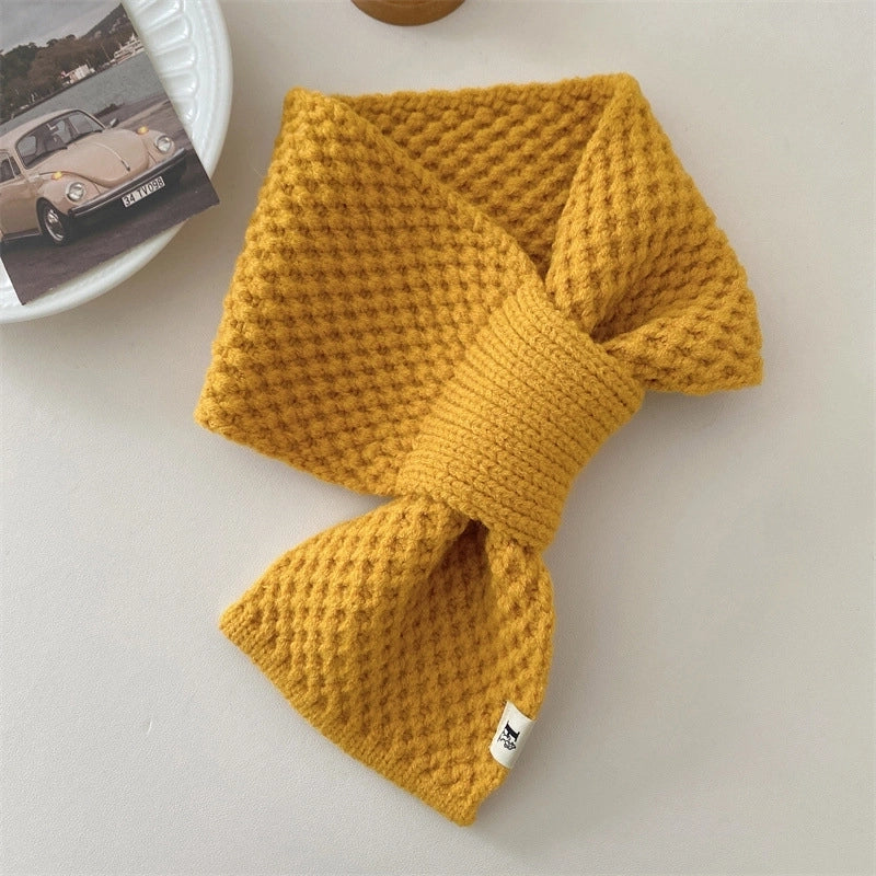 Women's Minimalist Solid Color Polyester Scarf