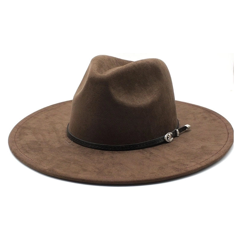 Women's Vintage Style Baroque Style Ethnic Style Solid Color Big Eaves Fedora Hat