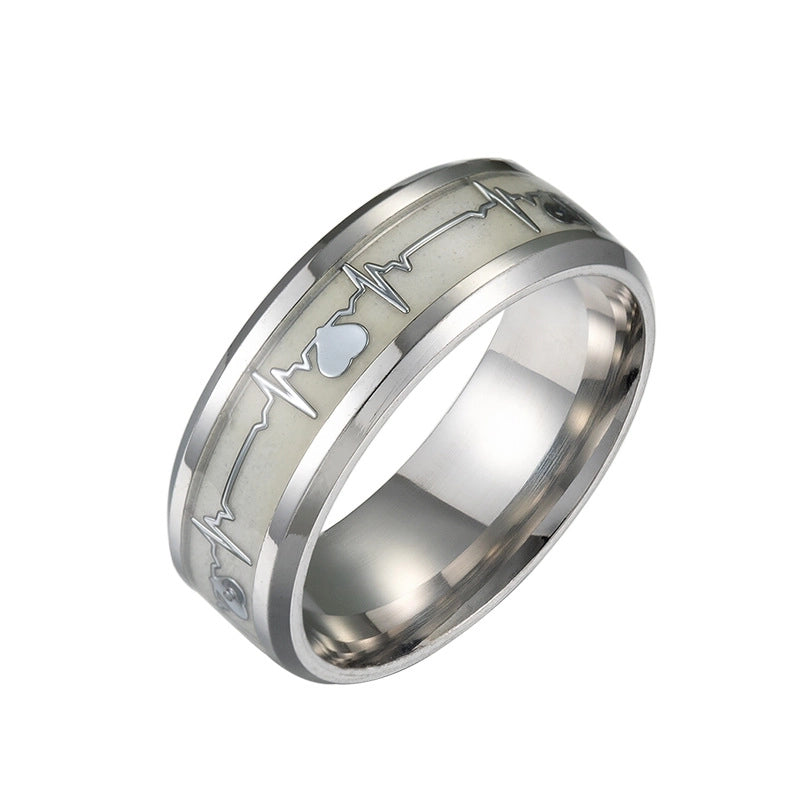 Fashion Letter 201 Stainless Steel No Inlaid