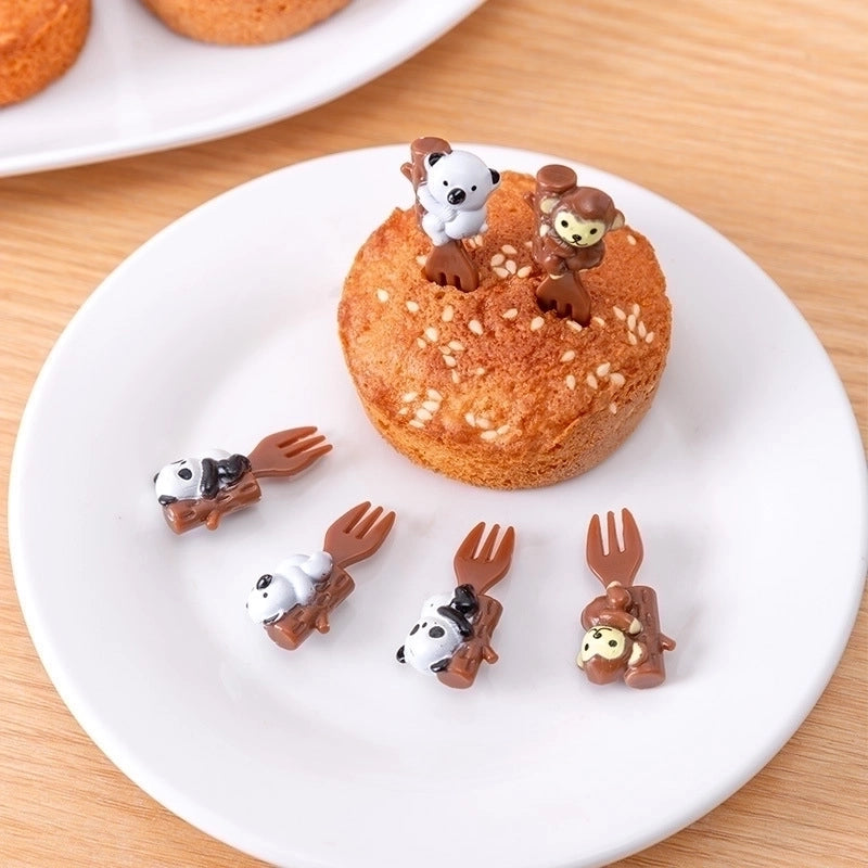 Fashion Car Plastic Fruit Fork 1 Set