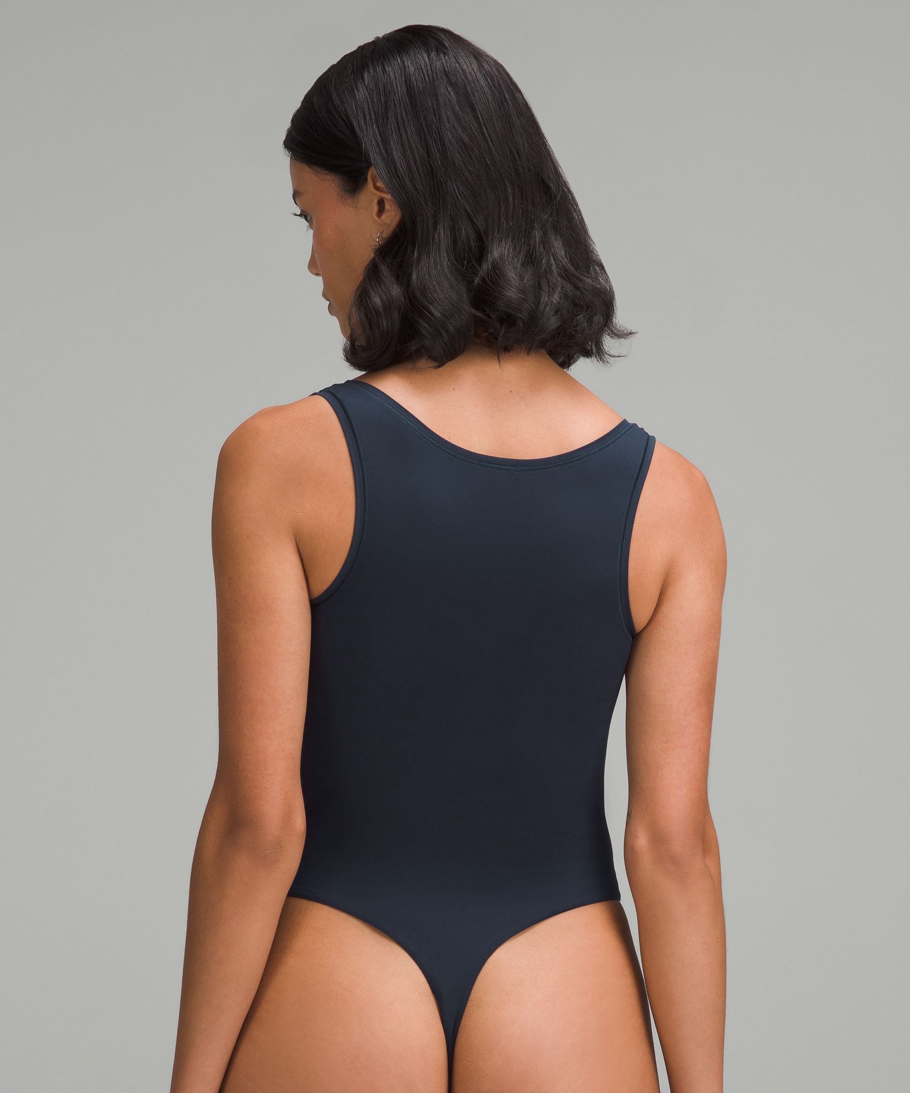 Wundermost Ultra-Soft Nulu Square-Neck Sleeveless Bodysuit