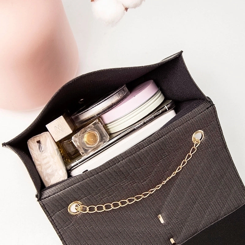 Women's Small Pu Leather Solid Color Fashion Tassel Square Magnetic Buckle Crossbody Bag