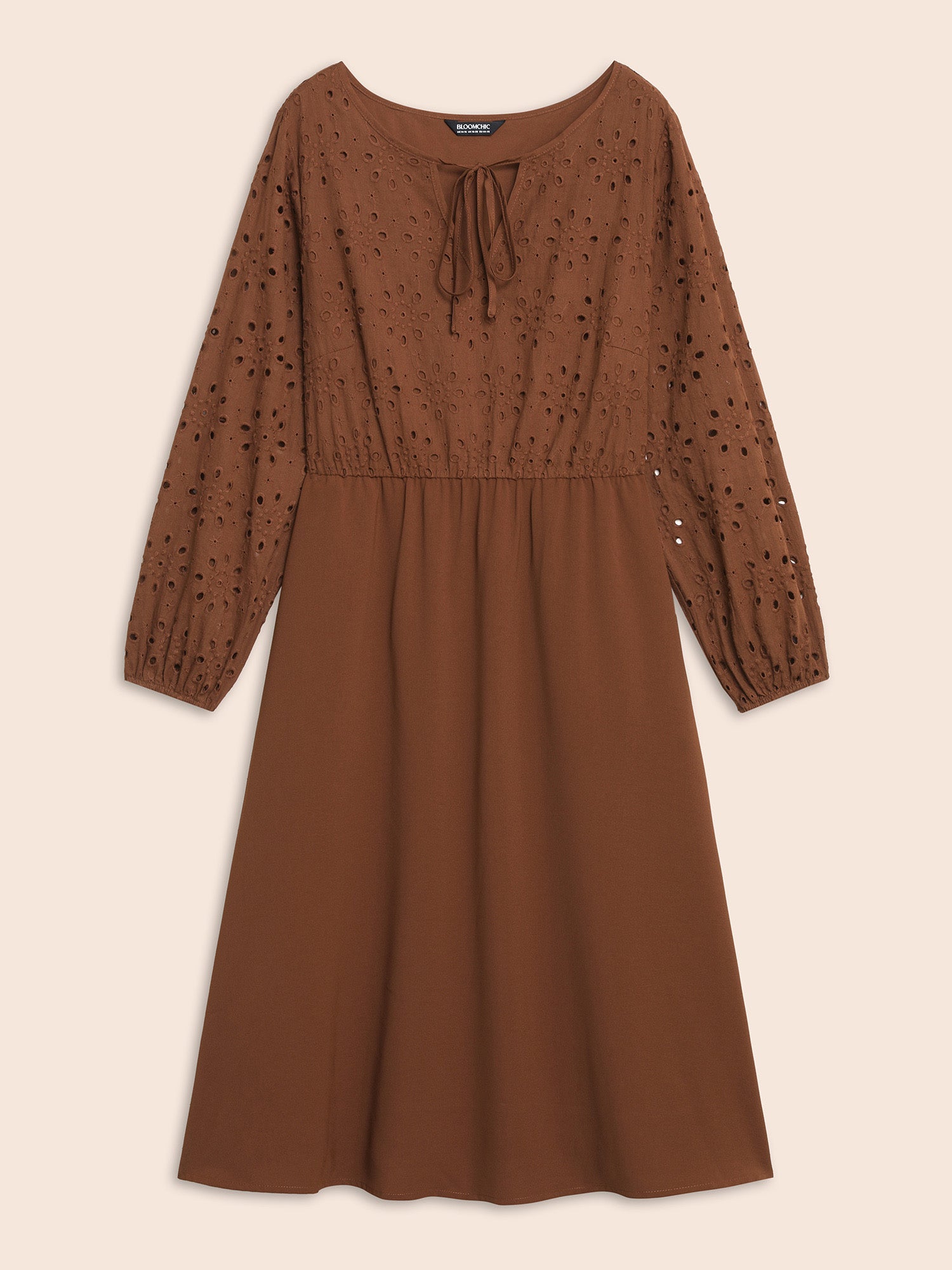 Broderie Anglaise Patchwork Tie Knot Dress