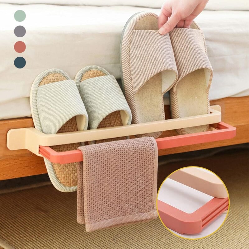 🔥HOT SALE - 49% OFF🔥No Punching Bathroom Slipper Rack Towel Rack