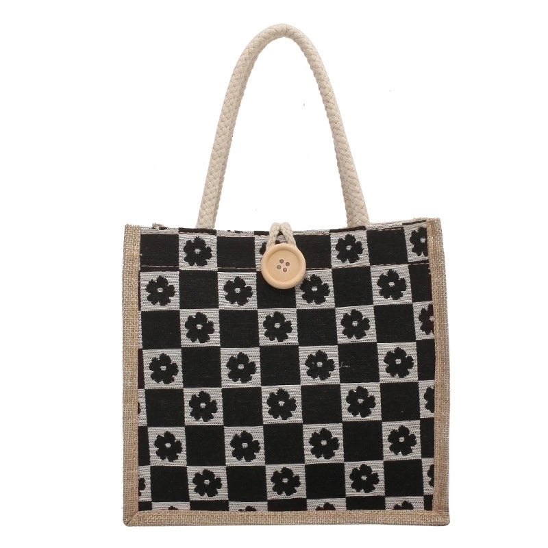 Women's All Seasons Canvas Elegant Square Bag