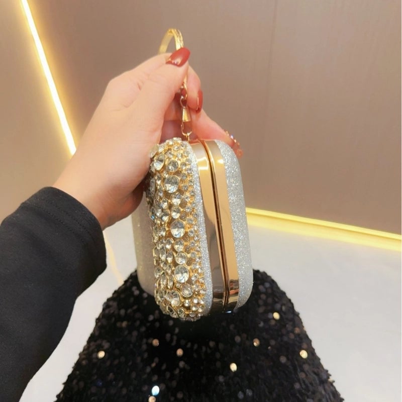 New Ladies Party Diamond Evening Bag Dress Bag Banquet Bag Clutch Messenger Bag Evening Bag