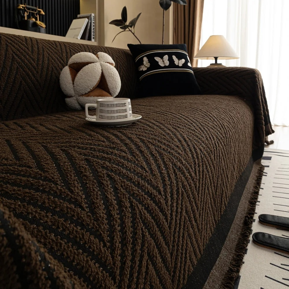 Marella Bohemian Sofa Cover Blanket with Tassels