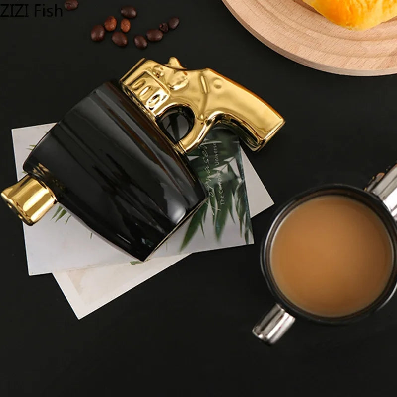 LUXOR CERAMIC CUP - REVOLVER SHAPE