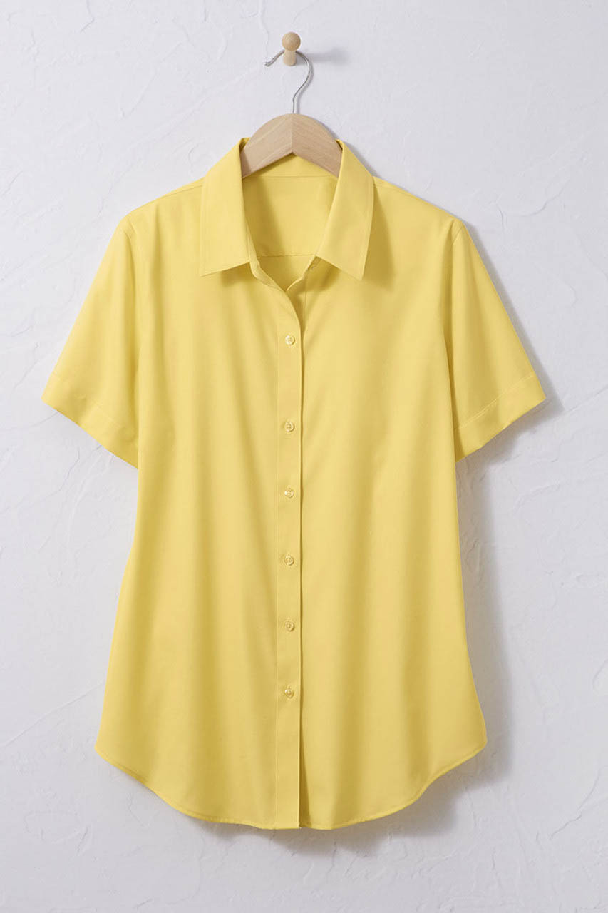 Short Sleeve Stain Stop No-Iron Shirt