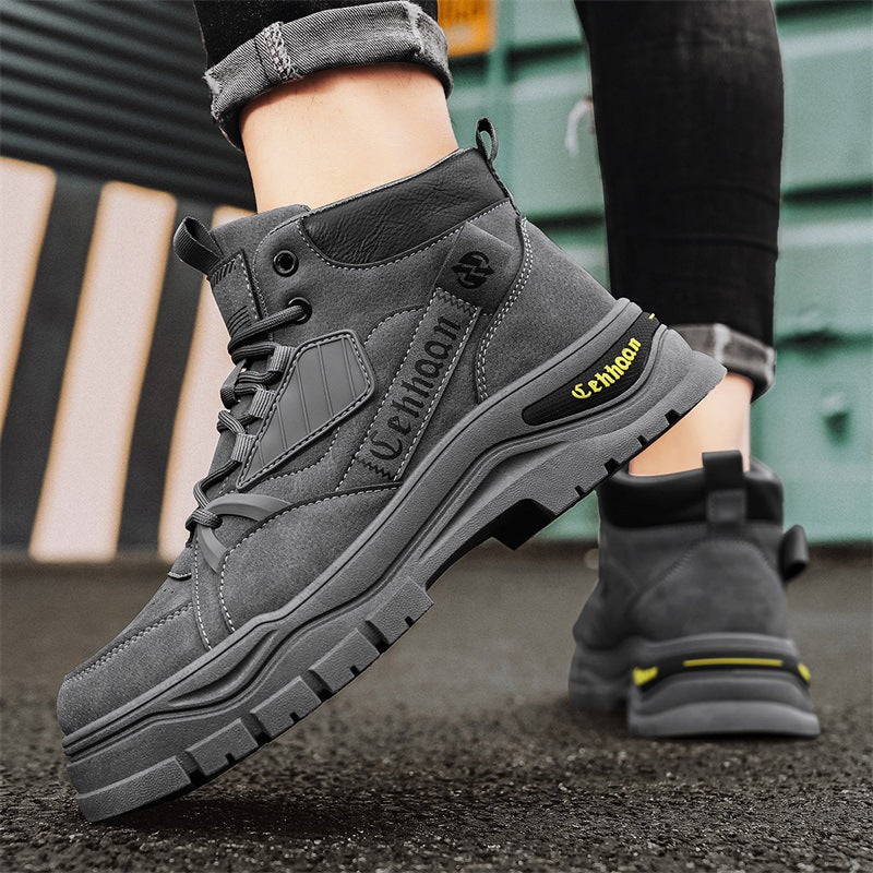 Men's High-Top British Mid-Top Hiking Martin Boots
