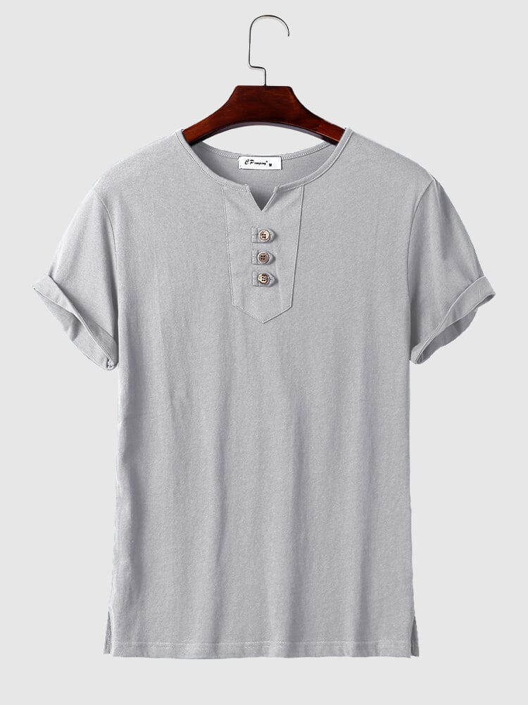 V neck Linen T shirt