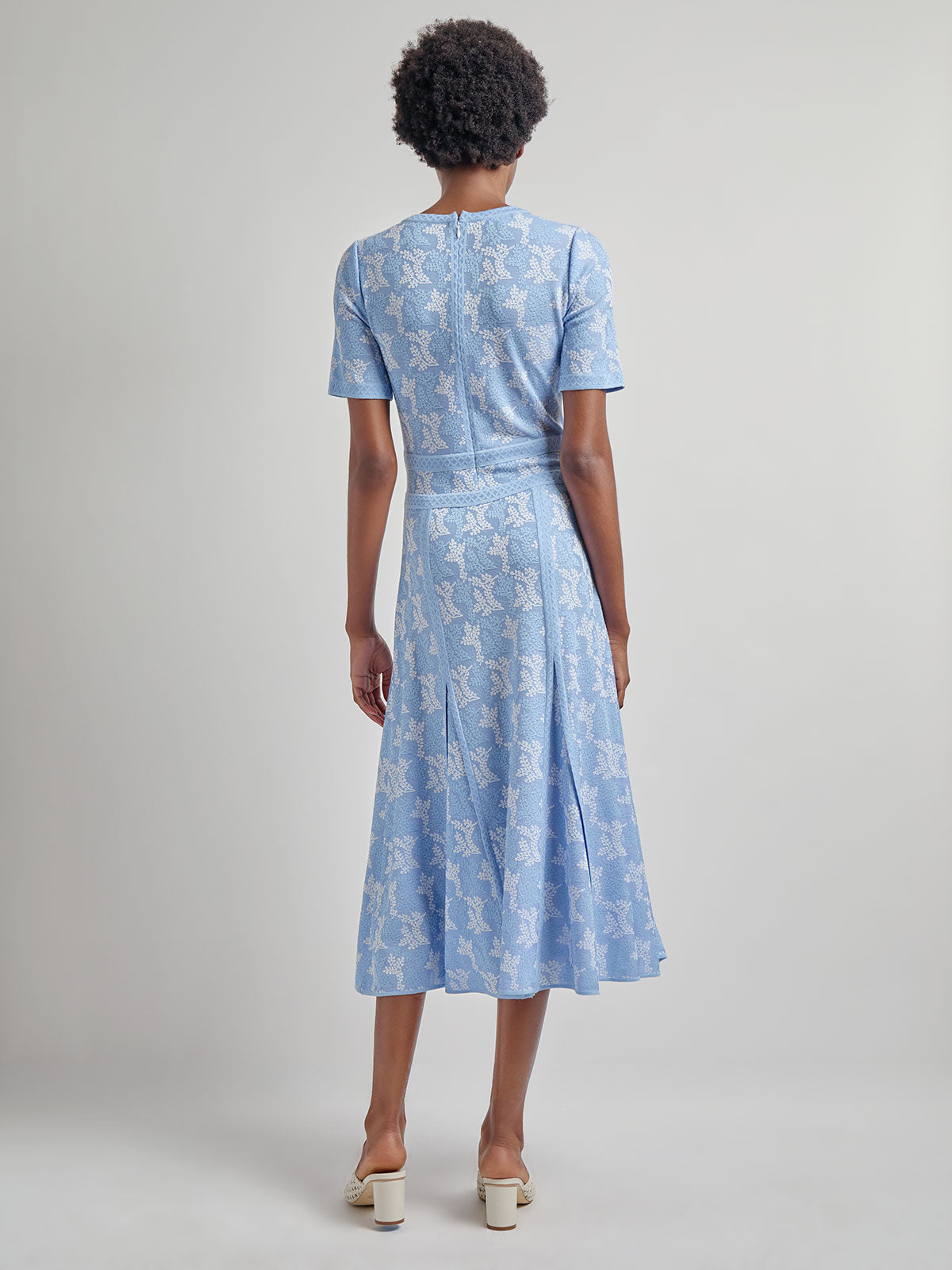 Fit & Flare Intarsia Knit Dress - Modern Fit