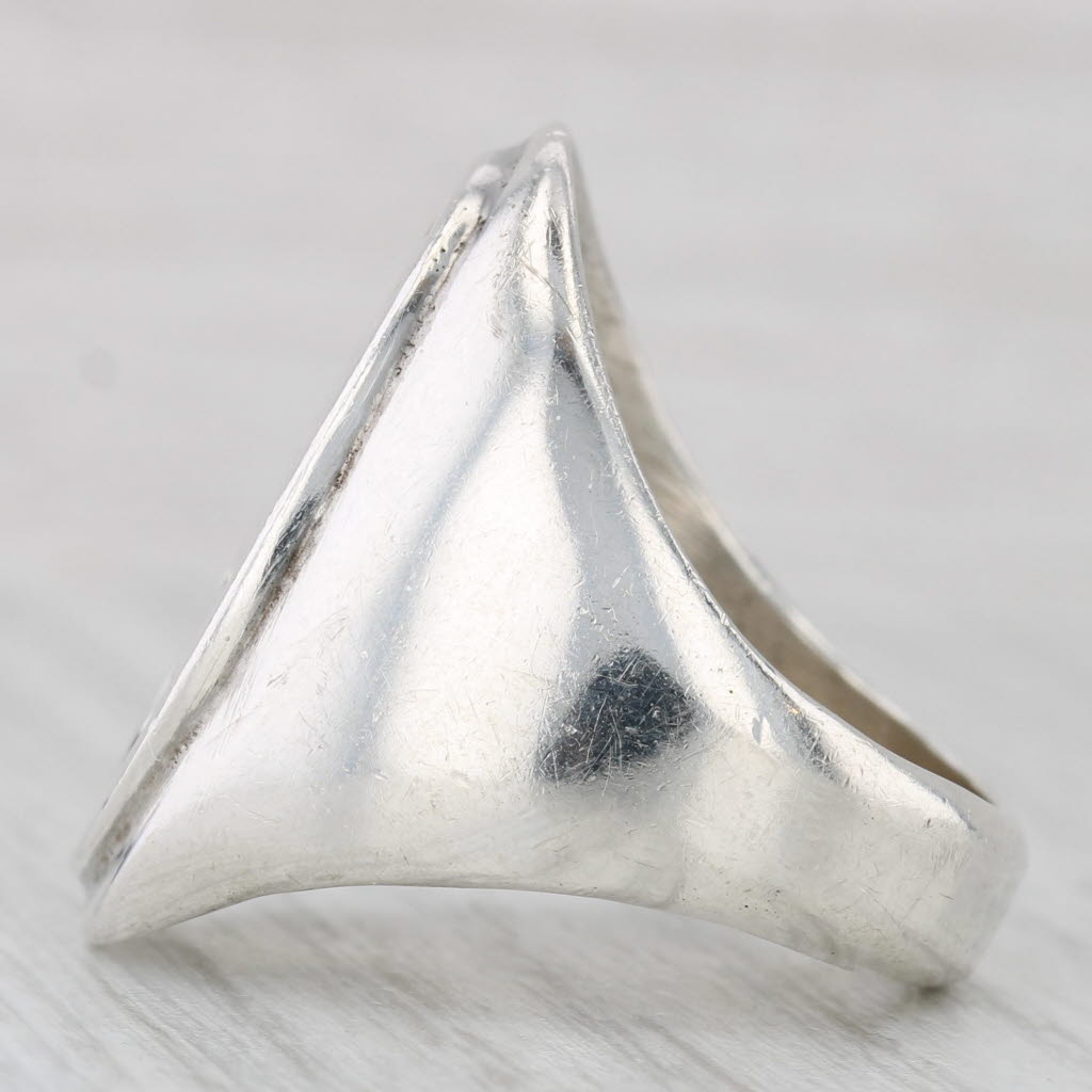 Large Peterson Native American Navajo Turtle Ring Sterling Silver Size 11