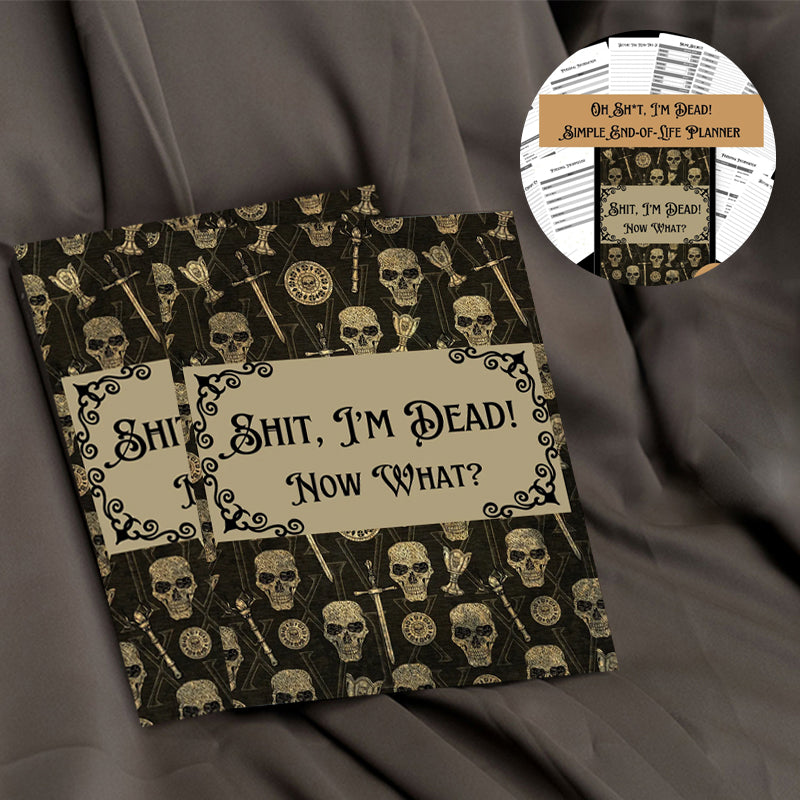 🎃 HalloweenGift: Sh*t. I'm Dead! End of Life Planner - The Ultimate Spooky Gift! 💀👻