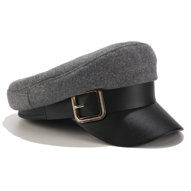 Unisex Retro Classic Style Solid Color Beret Hat