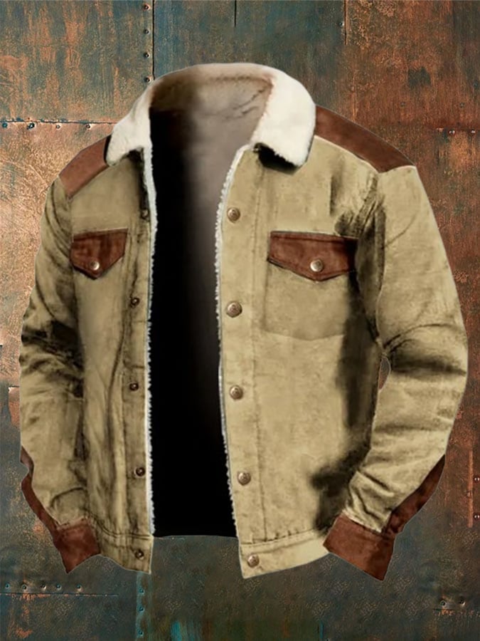 Men's Vintage Jacket Outdoor Casual Thick Coats