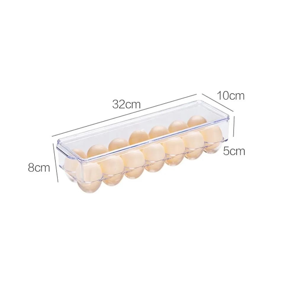 MULTIPLE GRIDS EGG STORAGE BOX WITH LID