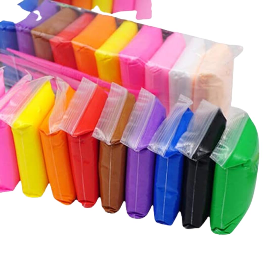 12Pcs/Set Playdough Super Light Soft Polymer Clay - 12 Fomic Play Dough - Air Dry Polymer Clay with Free Tools