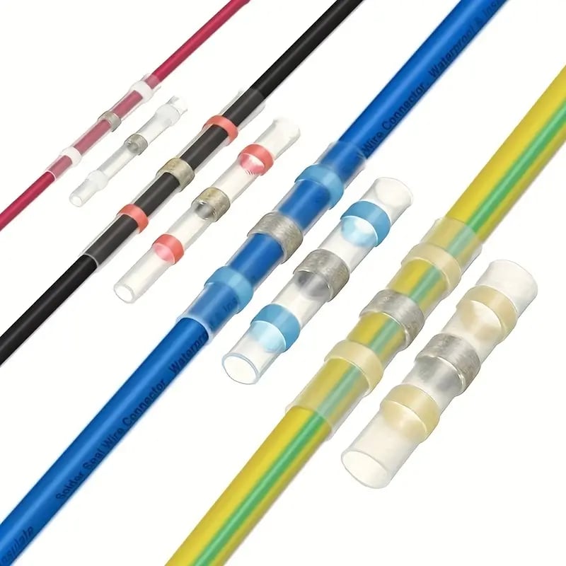 Waterproof Solder & Seal Heat Shrink Butt Connector Soldering Sleeving Kits