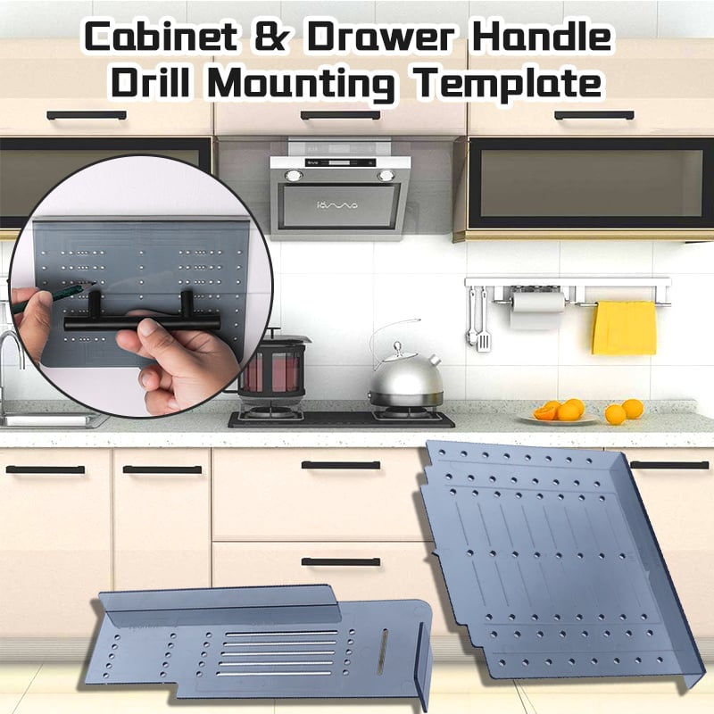 🔥2024 SALE - Cabinet & Drawer Handle Drill Mounting Template