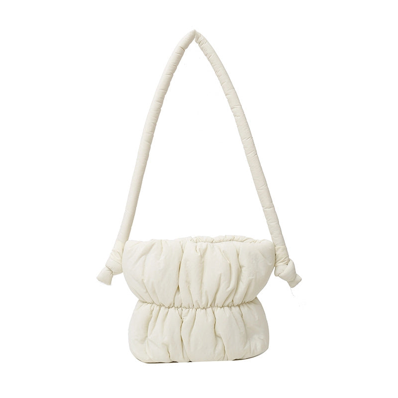 Women's Small Nylon Solid Color Streetwear Square Lock Clasp Shoulder Bag Crossbody Bag