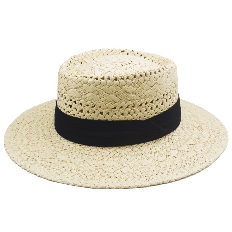 Women's Vacation Solid Color Big Eaves Straw Hat