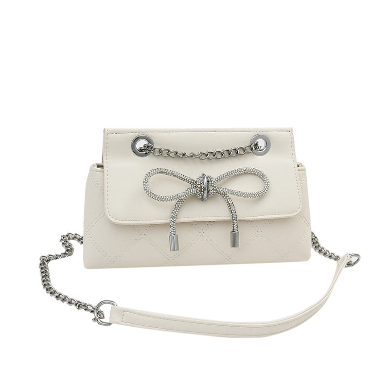 Women's Small Pu Leather Solid Color Streetwear Square Magnetic Buckle Shoulder Bag Crossbody Bag