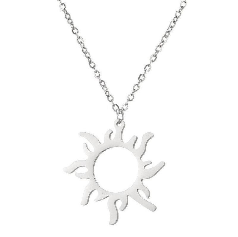 Fashion Geometric 201 Stainless Steel 18K Gold Plated Plating Stainless Steel Necklaces