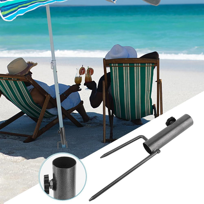 Heavy-Duty Adjustable Spiral Ground Anchor Umbrella Holder