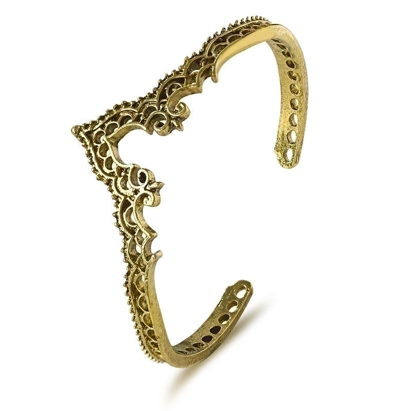 Alloy Gold Plated Silver Plated Hip-Hop Classic Style Streetwear Plating Hollow Out Inlay Animal Artificial Crystal Artificial Pearls Zircon Wristband Bangle