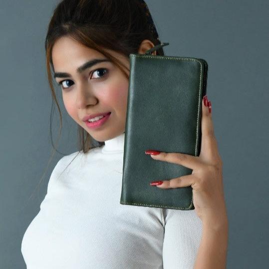 Women's Wallet- Olive Green