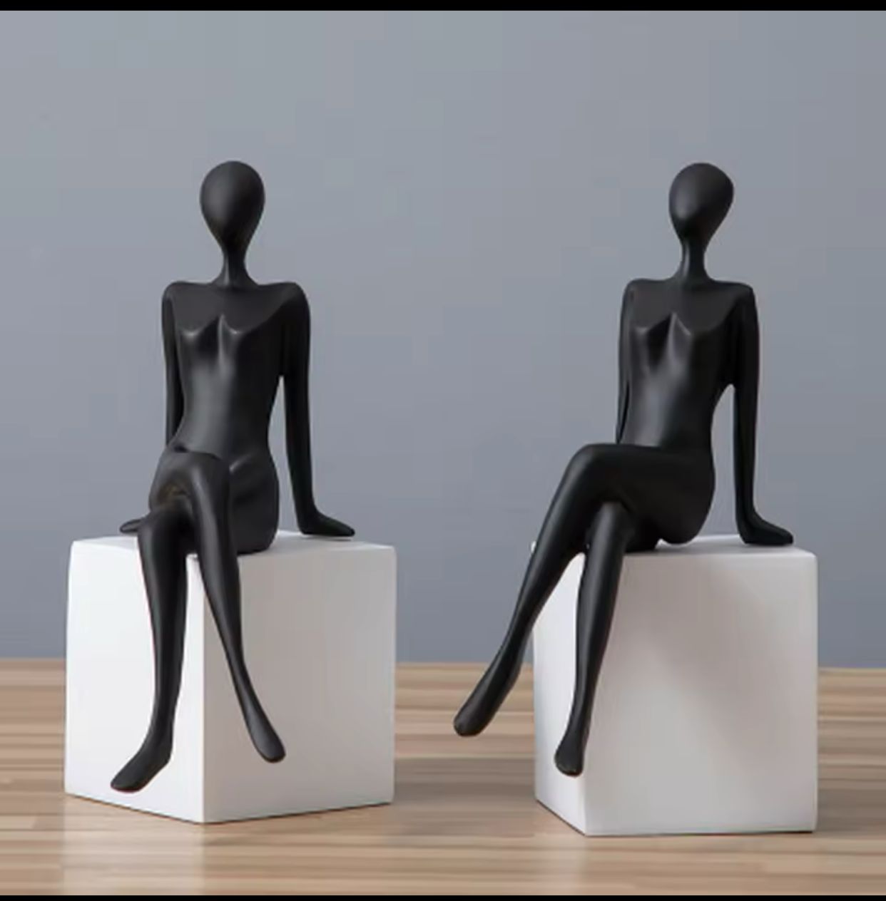 Decorative sitting Figure Model Bookend. Craft for Living Room. Bedroom