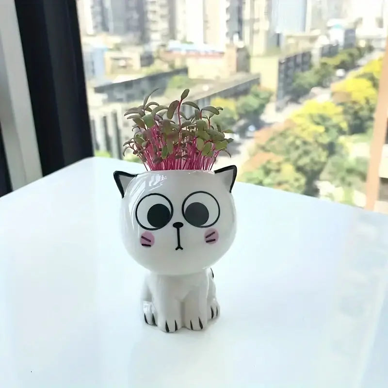 Cute Ceramic Cat Flower Pot Success