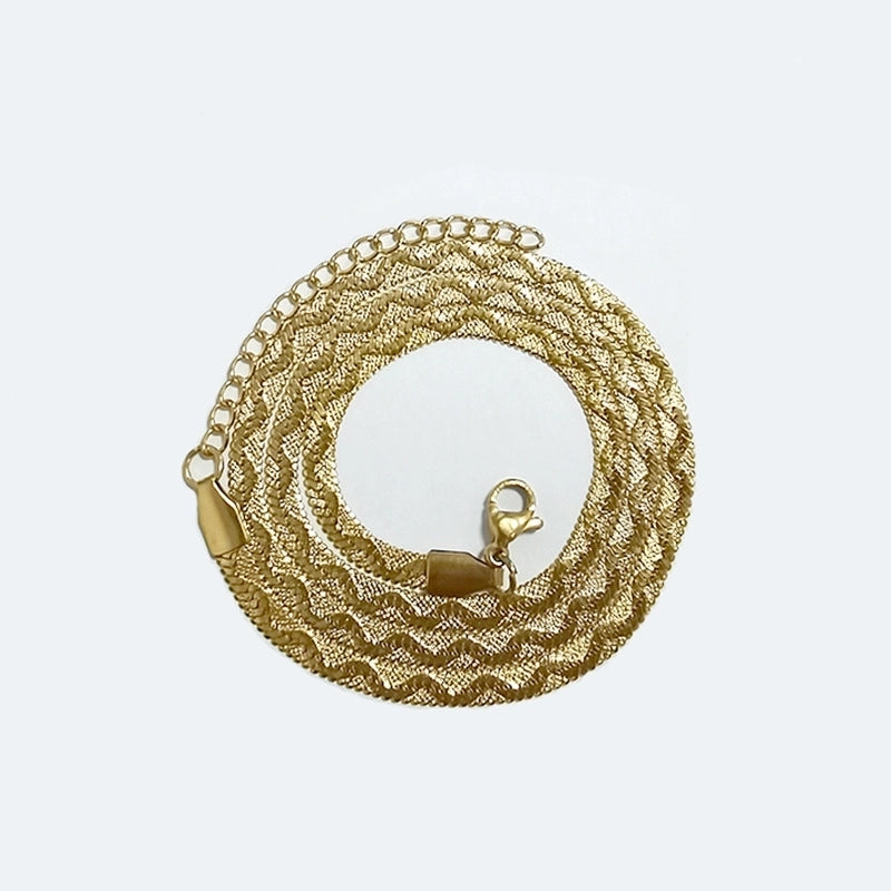 Minimalist Solid Color Titanium Steel Plating Necklace