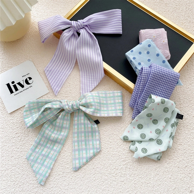 Fashion Printing Streamer Narrow Silk Scarf