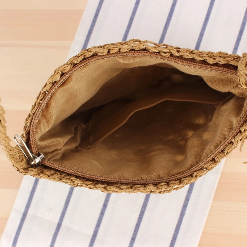 Women's Small Spring&summer Straw Basic Straw Bag