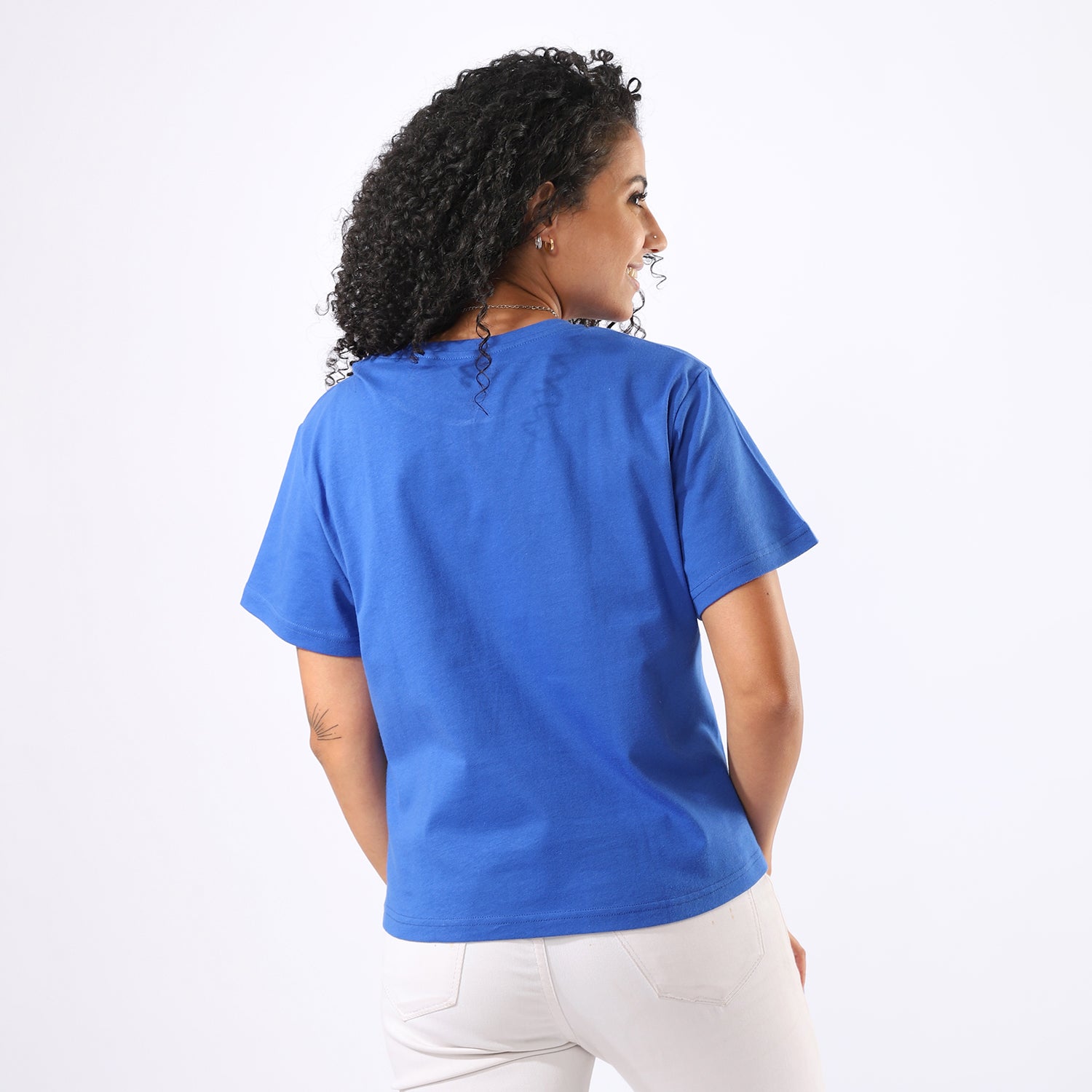 Women T-Shirt Bonjour Printed