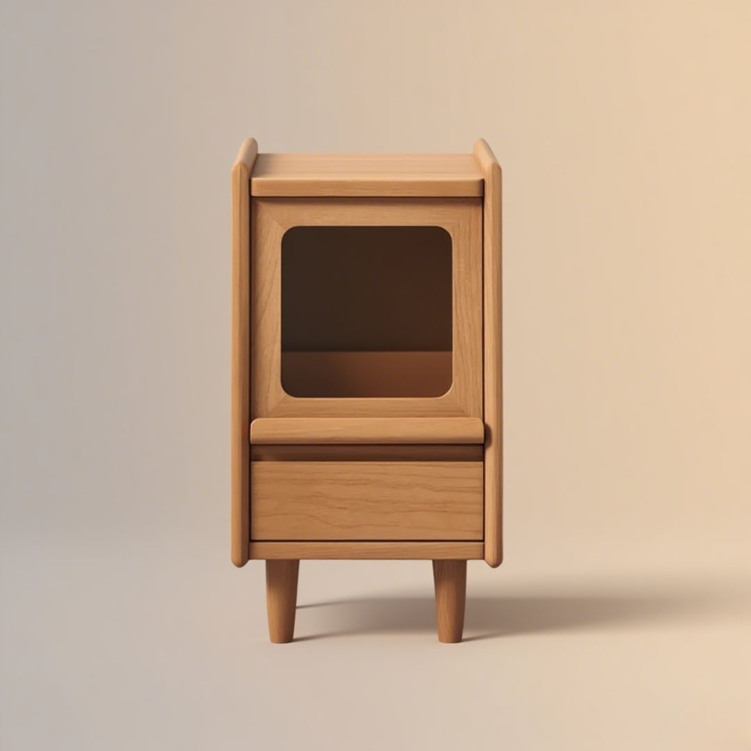 Corcino Solid Wood Nightstand