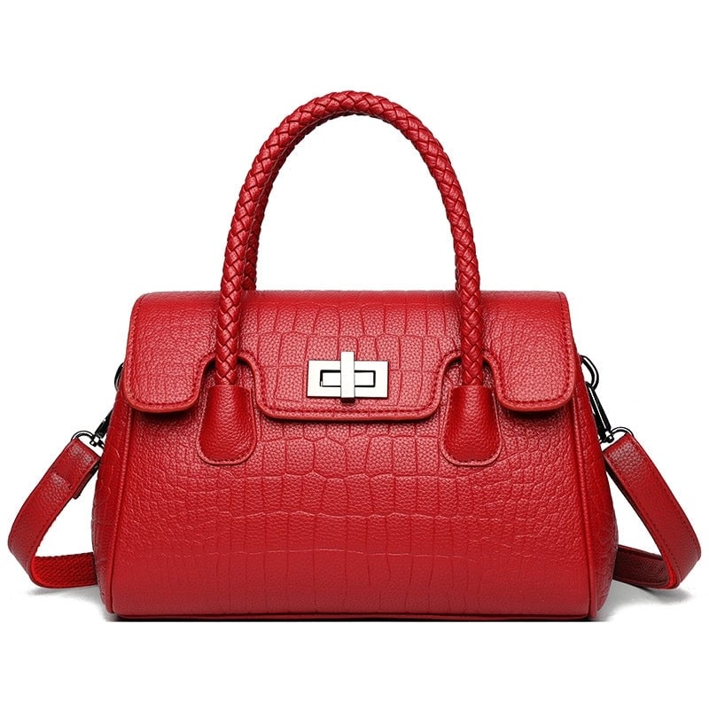Women's Large Pu Leather Solid Color Vintage Style Classic Style Square Flip Cover Crossbody Bag