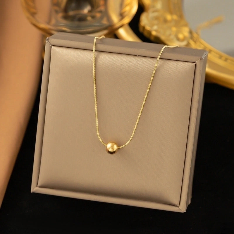 Sweet Minimalist IG Style Starfish Heart Shape Bow Knot Titanium Steel Plating Pendant Necklace