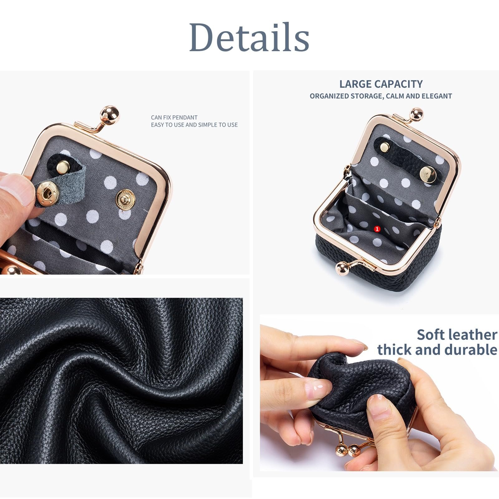 Genuine Leather Mini Coin Purse