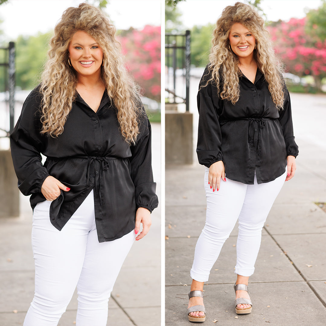 For The Weekend Blouse. Black