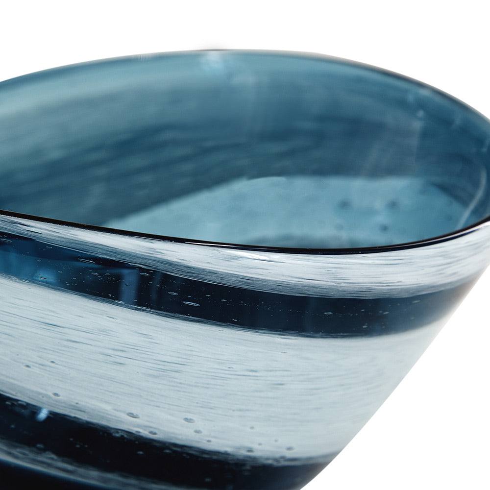 Sandstorm Decorative Bowl Large - Blue Grey