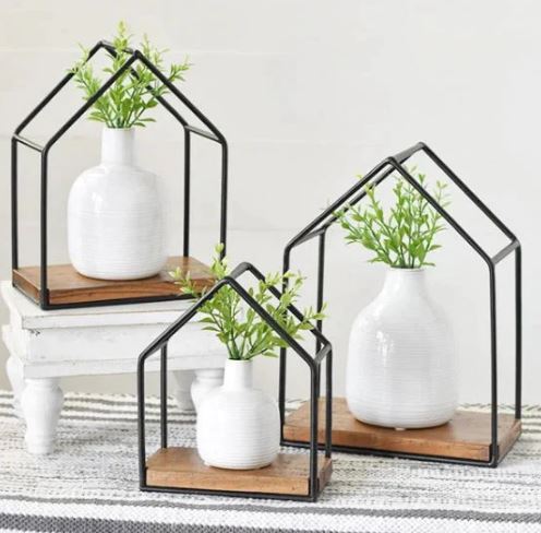 Hut Style Wall Shelf For Wall Decoration