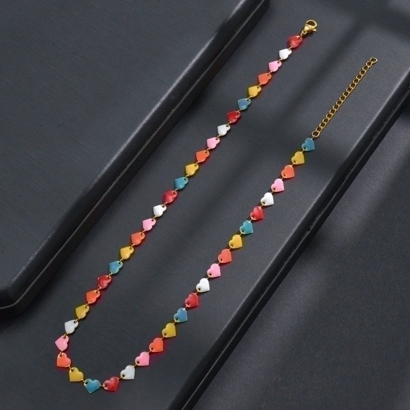 304 Stainless Steel 18K Gold Plated Fashion Plating Geometric Necklace