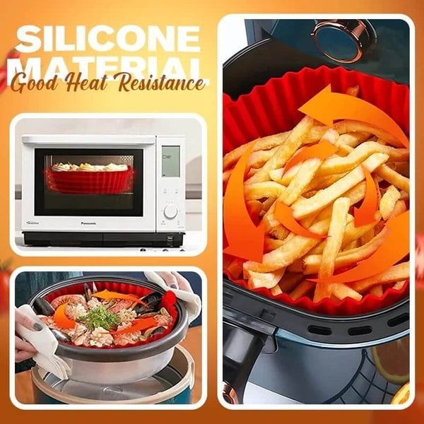 Air Fryer Silicone Baking TrayReusable