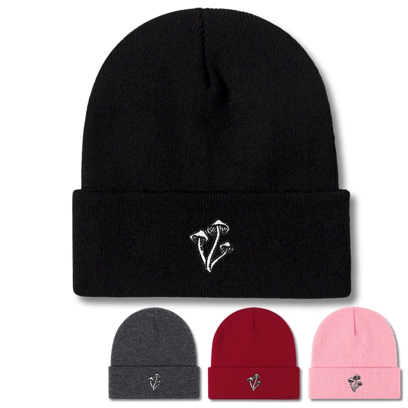 Unisex Commute Mushroom Eaveless Beanie Hat