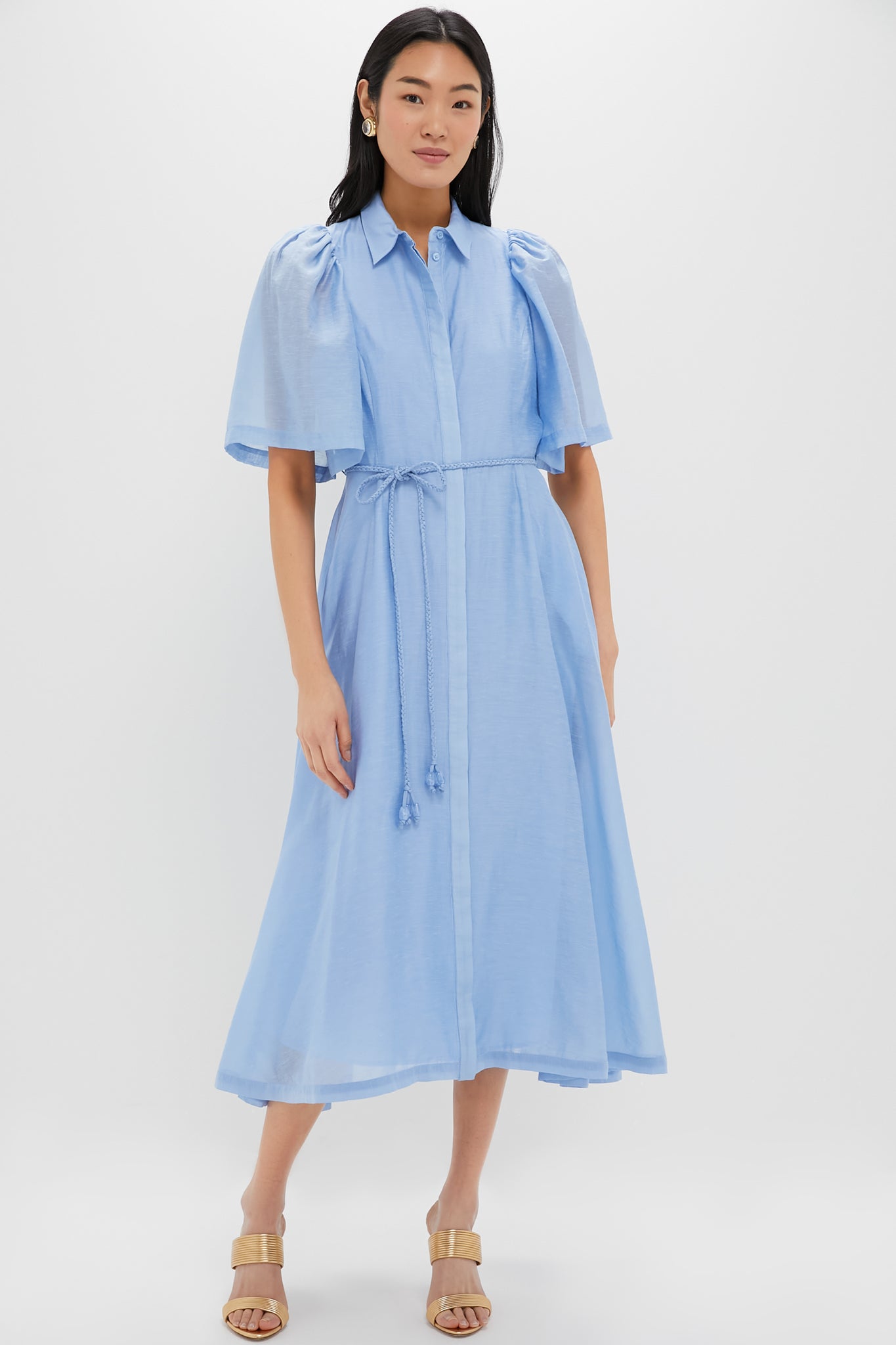 Powder Blue Cindy Midi Dress