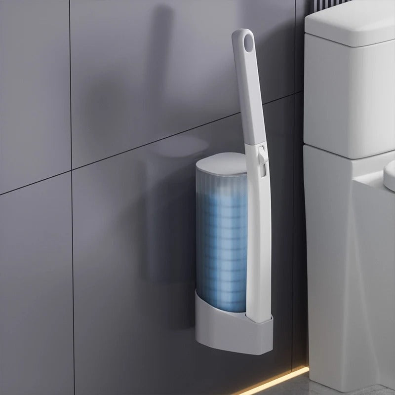 Wall-Mounted Disposable Toilet Brush