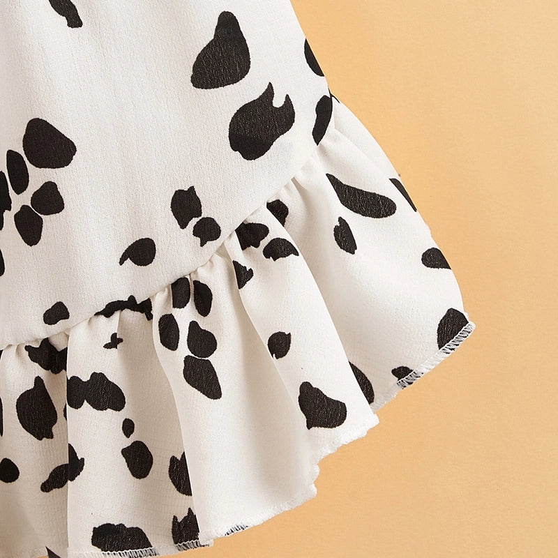 Cartoon Style Polyester Polka Dots Pet Clothing